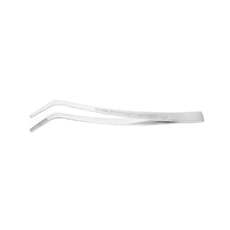 Hendi Anrichtepinzette Gebogen Edelstahl 20cm 680186 by Hendi color Svart