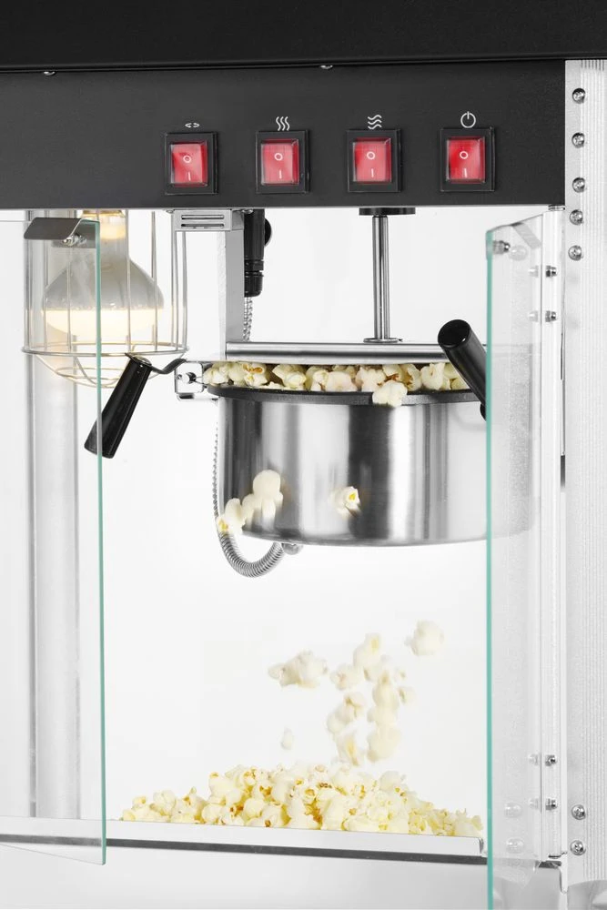 Hendi Popcornmaschine Schwarz Metall und Glas 282762 by Hendi color Svart