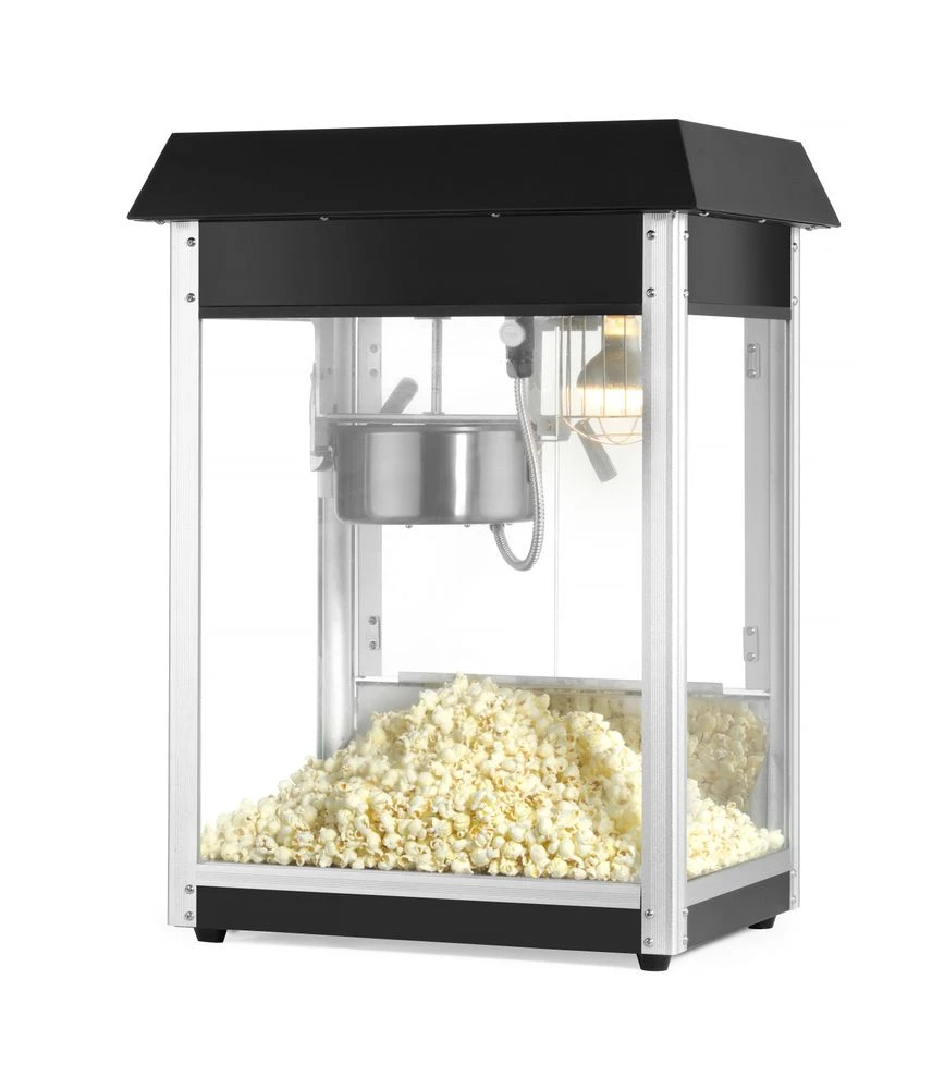 Hendi Popcornmaschine Schwarz Metall und Glas 282762 by Hendi color Svart