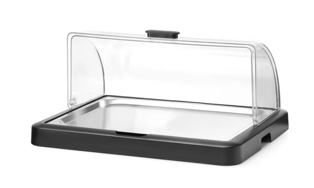 Hendi Duo UNIQ Kühl-Display mit Roll-Top-Deckel Schwarz 871805 by Hendi color Svart