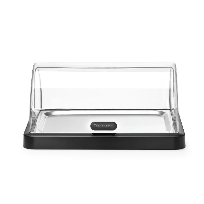 Hendi Duo UNIQ Kühl-Display mit Roll-Top-Deckel Schwarz 871805 by Hendi color Svart