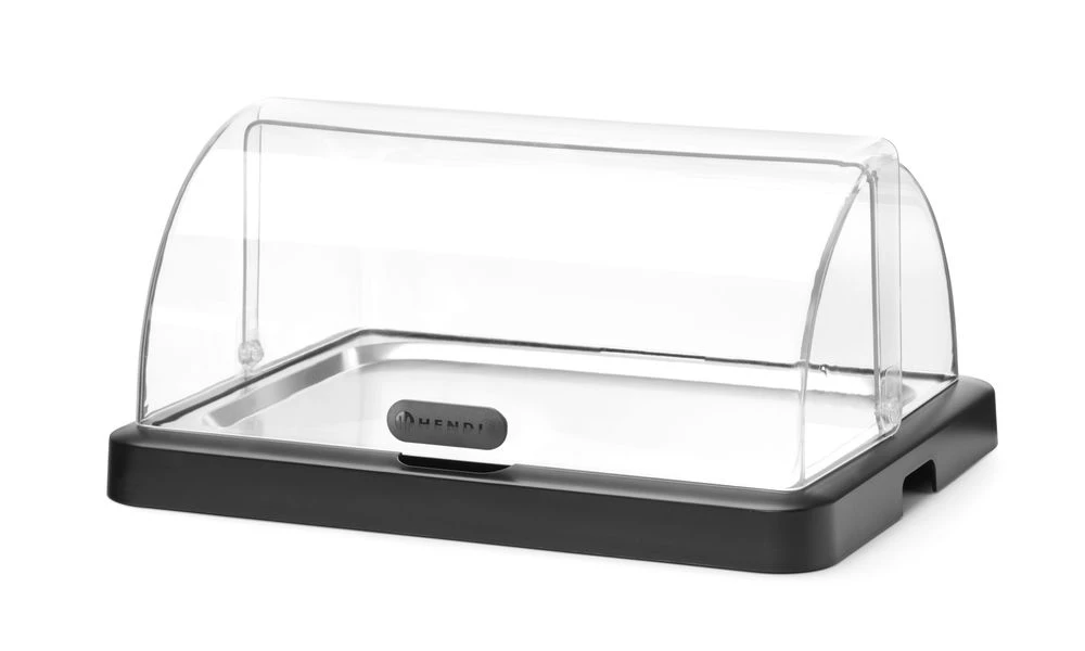 Hendi Duo UNIQ Kühl-Display mit Roll-Top-Deckel Schwarz 871805 by Hendi color Svart