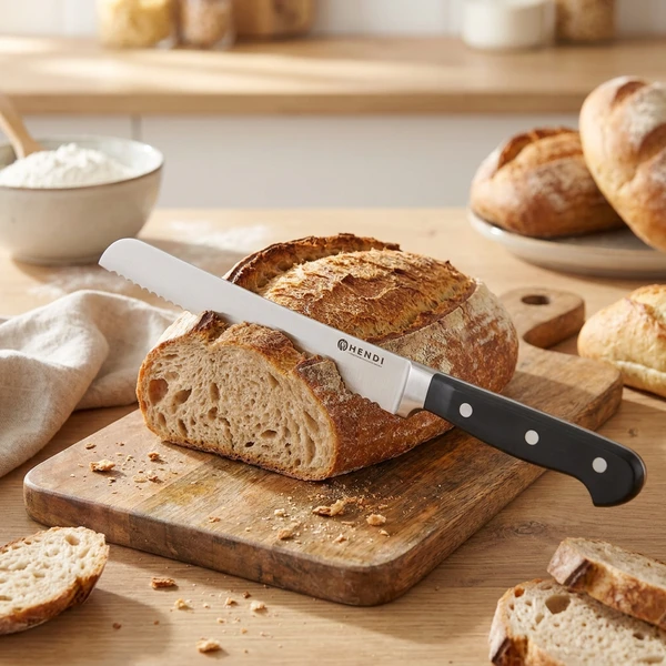 Hendi Brotmesser mit schwarzem Griff 21 cm 781333 by Hendi color Svart