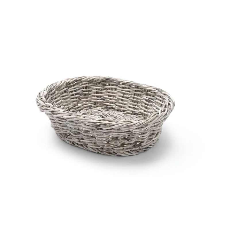 Hendi Brotkorb Oval Hellgrau Kunststoff 25x19cm 426616 by Hendi color Svart