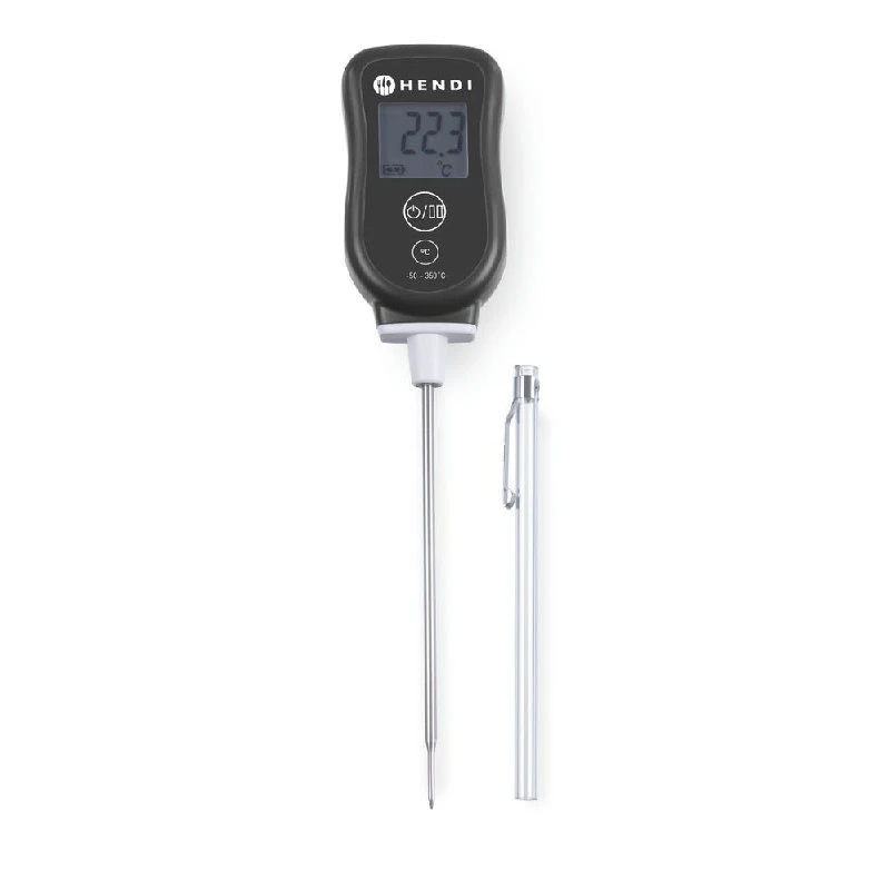 Hendi Digitales Einstichthermometer mit Schnellanzeige 271230 by Hendi color Svart