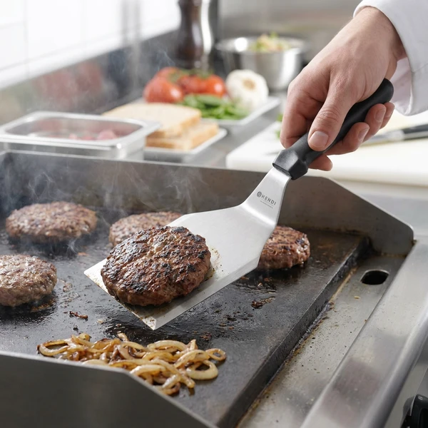 Hendi Burgerwender mit schwarzem Kunststoffgriff 855652 by Hendi color Svart