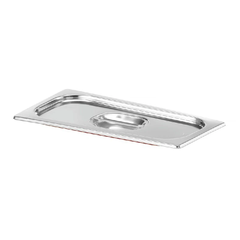 Hendi GN-Deckel mit Silikonrand Luftdicht GN 1/3 Edelstahl 802632 by Hendi color Svart