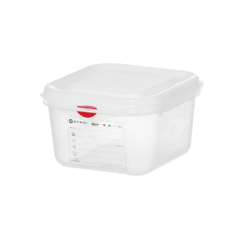 Hendi GN 1/6 Behälter Polypropylen Transparent 65 mm 873168 by Hendi color Svart