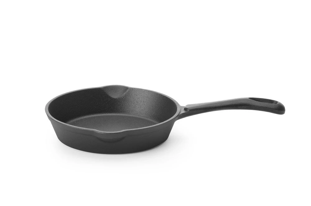 Hendi Gusseisenpfanne Ø16,5 cm Schwarz mit Ausgießer 629314 by Hendi color Svart