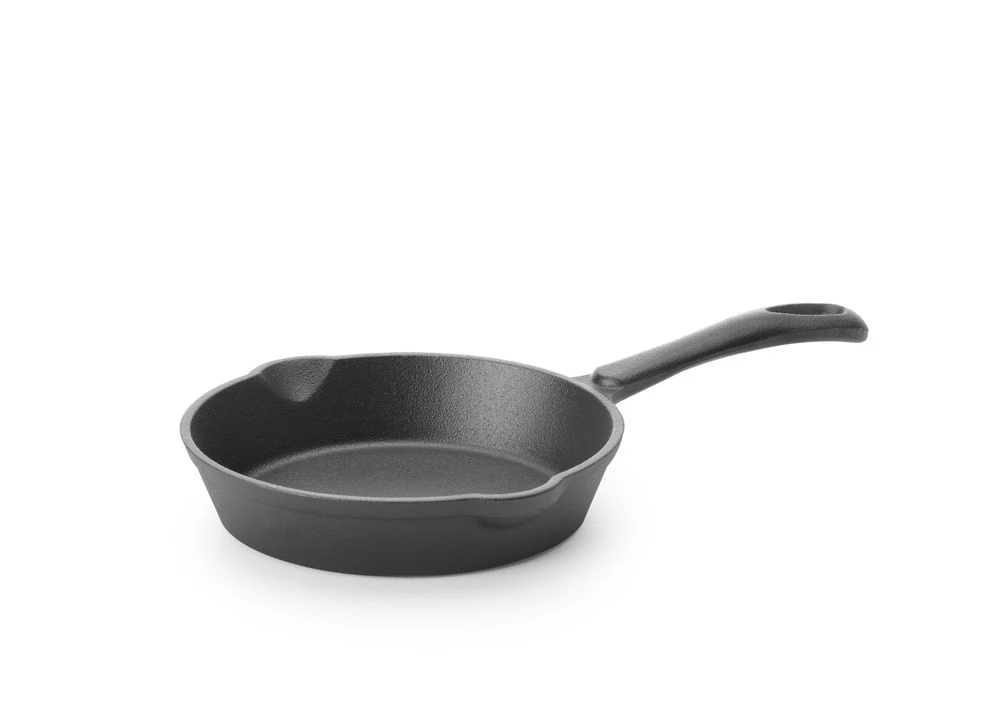 Hendi Gusseisenpfanne Ø16,5 cm Schwarz mit Ausgießer 629314 by Hendi color Svart