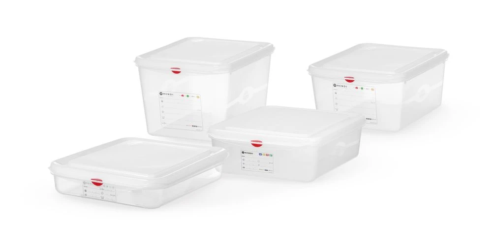 Hendi GN 1/2 Behälter Polypropylen Transparent 873267 by Hendi color Svart