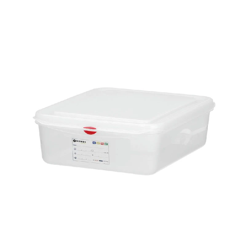 Hendi GN 1/2 Behälter Polypropylen Transparent 873267 by Hendi color Svart