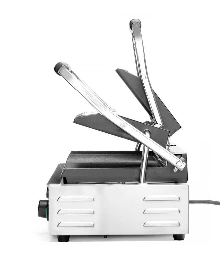 Hendi Doppel-Kontaktgrill gerillt/gerillt 263709 by Hendi color Svart