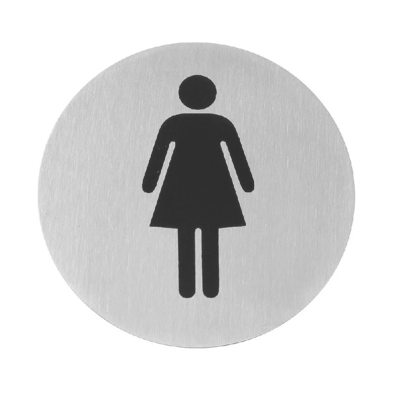Hendi WC-Schild Damen/Herren Edelstahl 663615 by Hendi color Svart