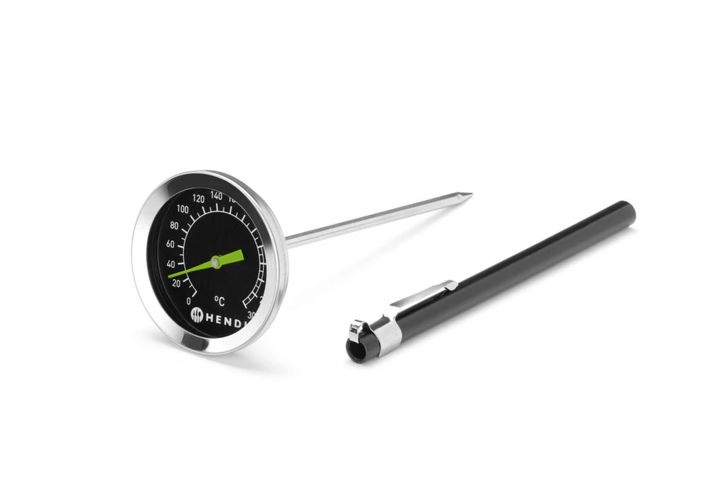 Hendi Analoges Thermometer aus Glas und Metall 271384 by Hendi color Svart