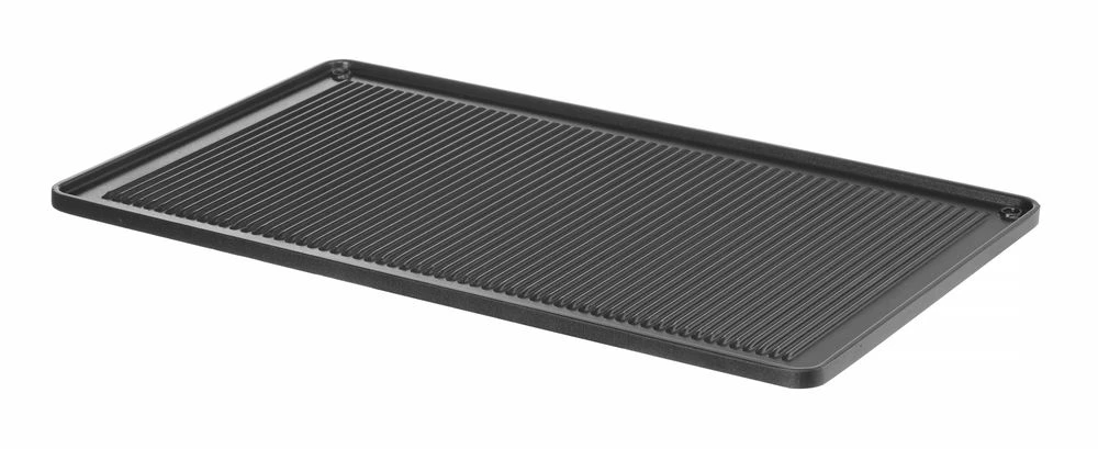 Hendi Grillplatte für Ofen Gerillt GN 1/1 Aluminium 808825 by Hendi color Svart