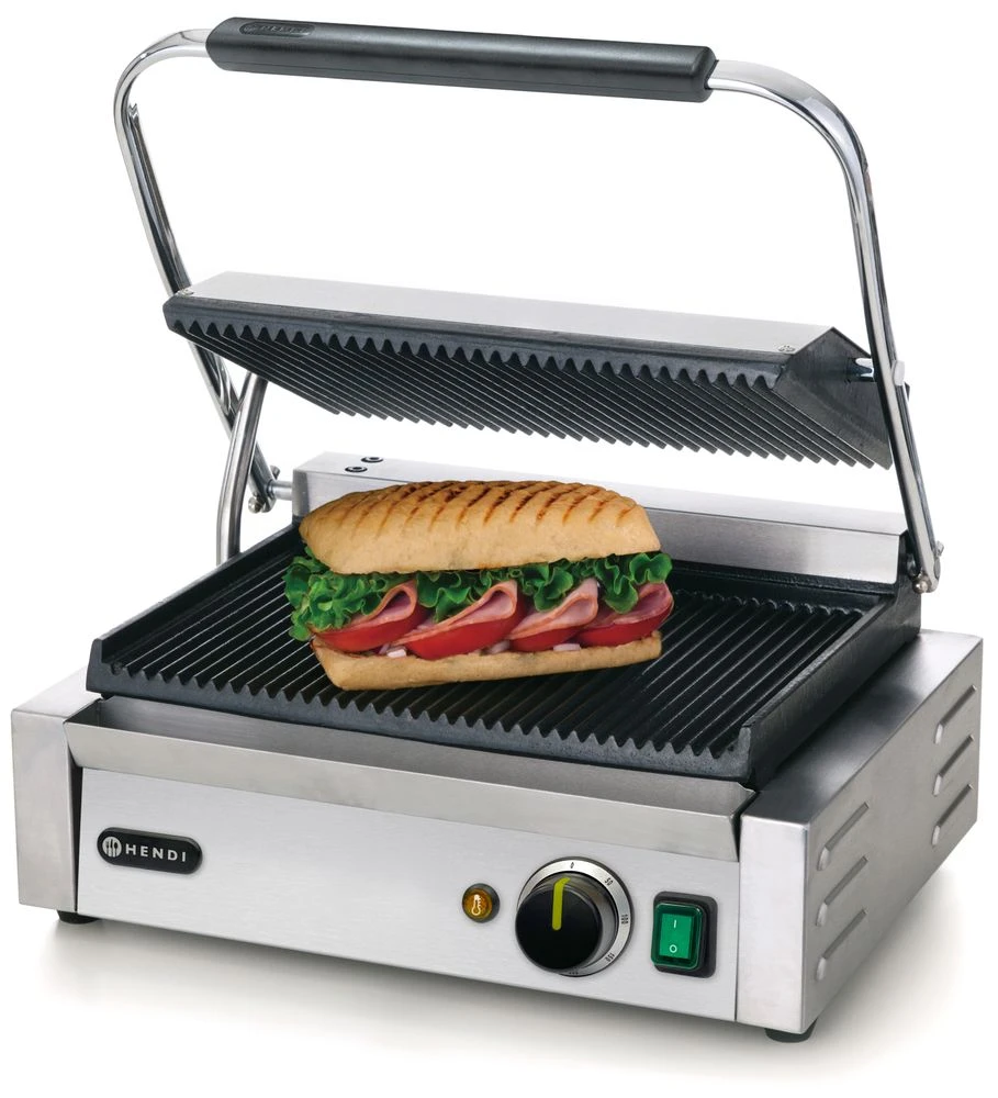 Hendi Panini Kontaktgrill Edelstahl 1 Stk. 263655 by Hendi color Svart