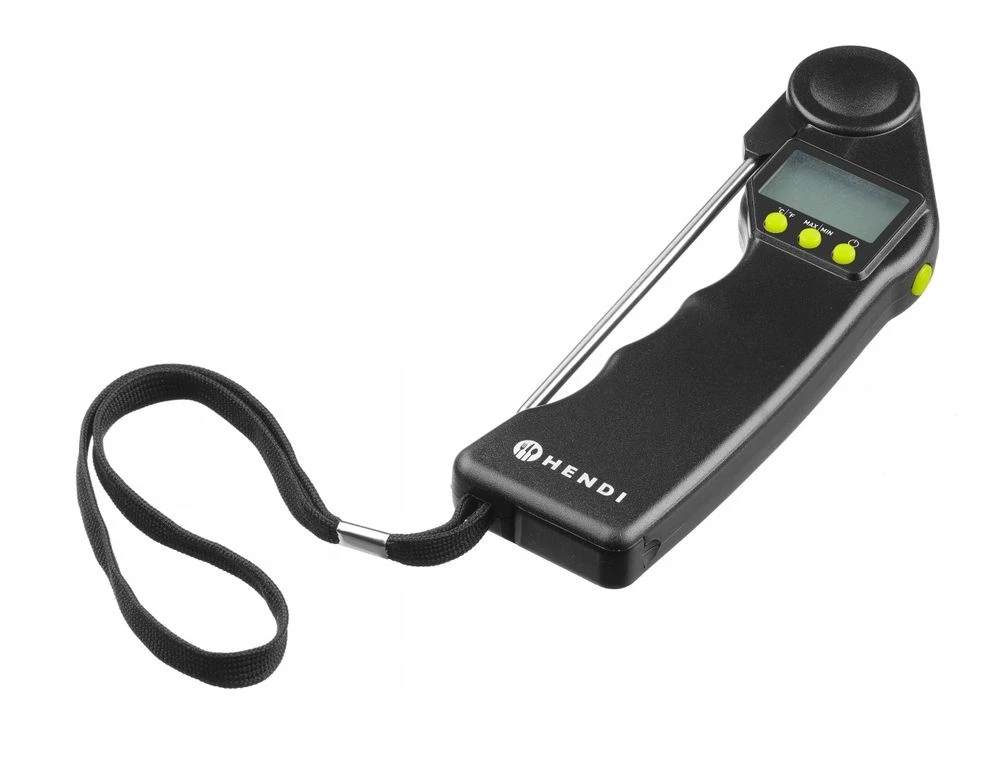 Hendi Digitales Thermometer mit Klappfühler Schwarz 271315 by Hendi color Svart