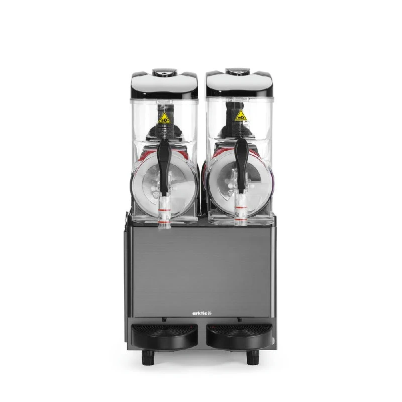 Hendi Slush-Eis-Maschine 2x12L Schwarz Metall 274361 by Hendi color Svart