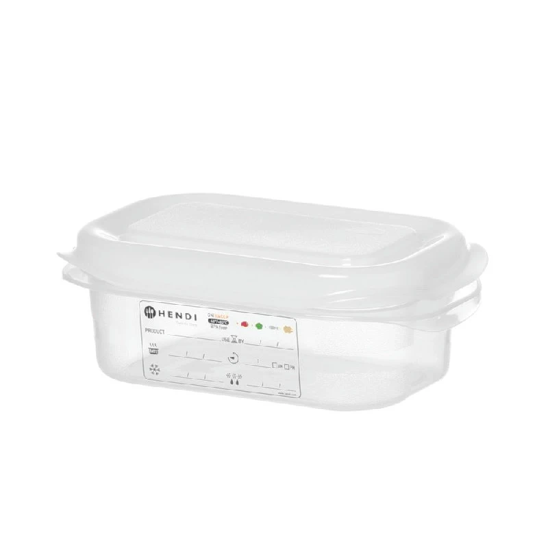 Hendi GN 1/9 Behälter Polypropylen Transparent 873120 by Hendi color Svart