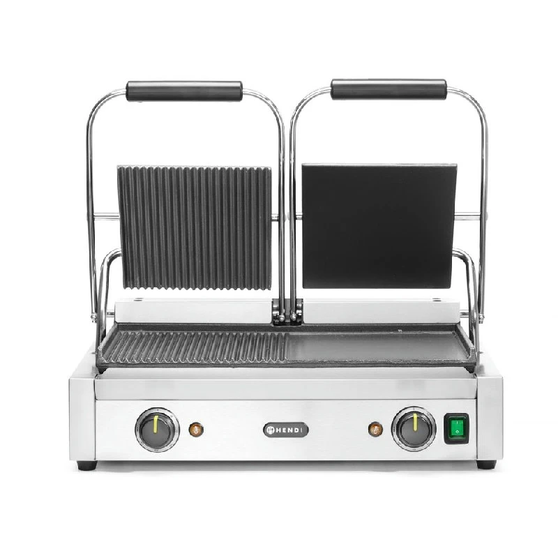 Hendi Doppel-Kontaktgrill Edelstahl 263907 by Hendi color Svart