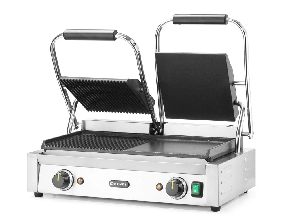 Hendi Doppel-Kontaktgrill Edelstahl 263907 by Hendi color Svart