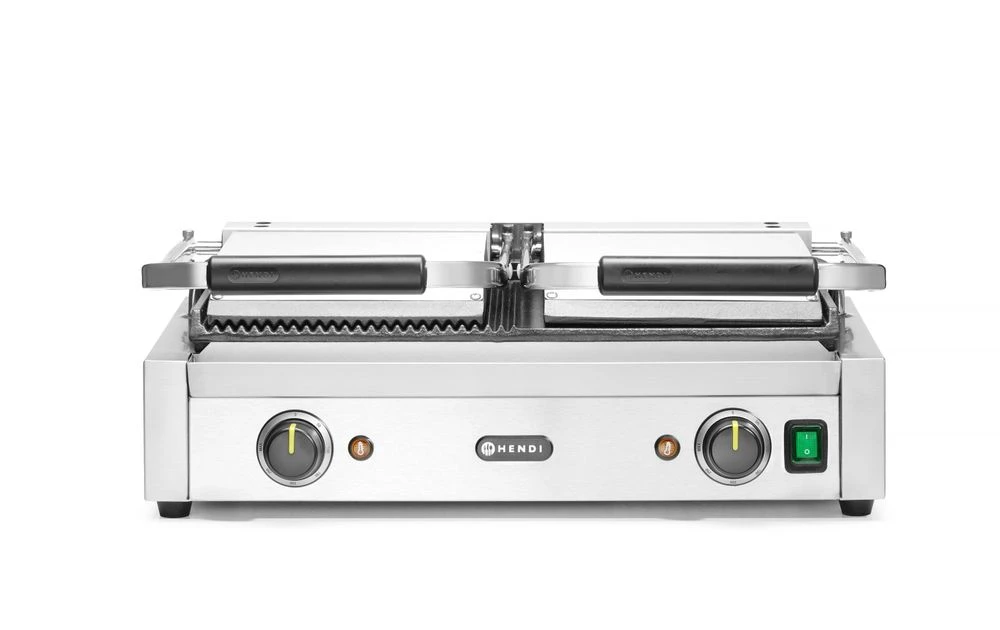 Hendi Doppel-Kontaktgrill Edelstahl 263907 by Hendi color Svart
