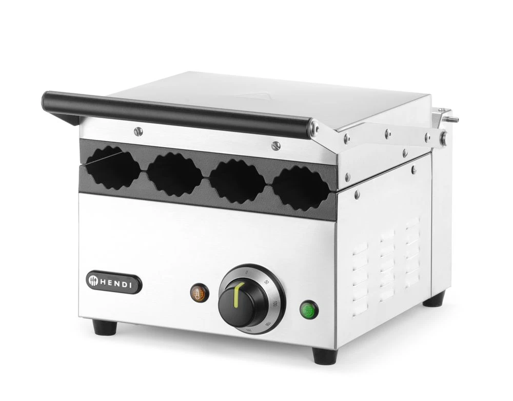 Hendi Kontaktgrill für Hotdogs und Wraps Metall 263594 by Hendi color Svart