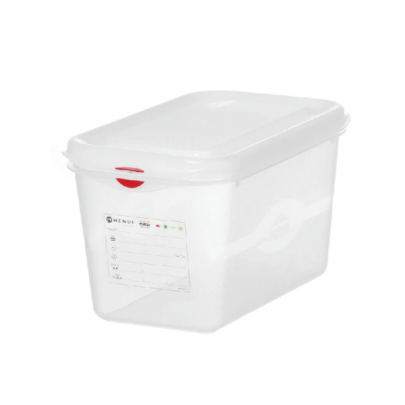 Hendi GN 1/4 Behälter Polypropylen Transparent 150 mm 873212 by Hendi color Svart