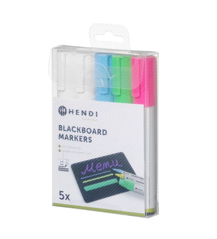 Hendi Kreidemarker 6 mm feine Spitze 664216 by Hendi color Svart