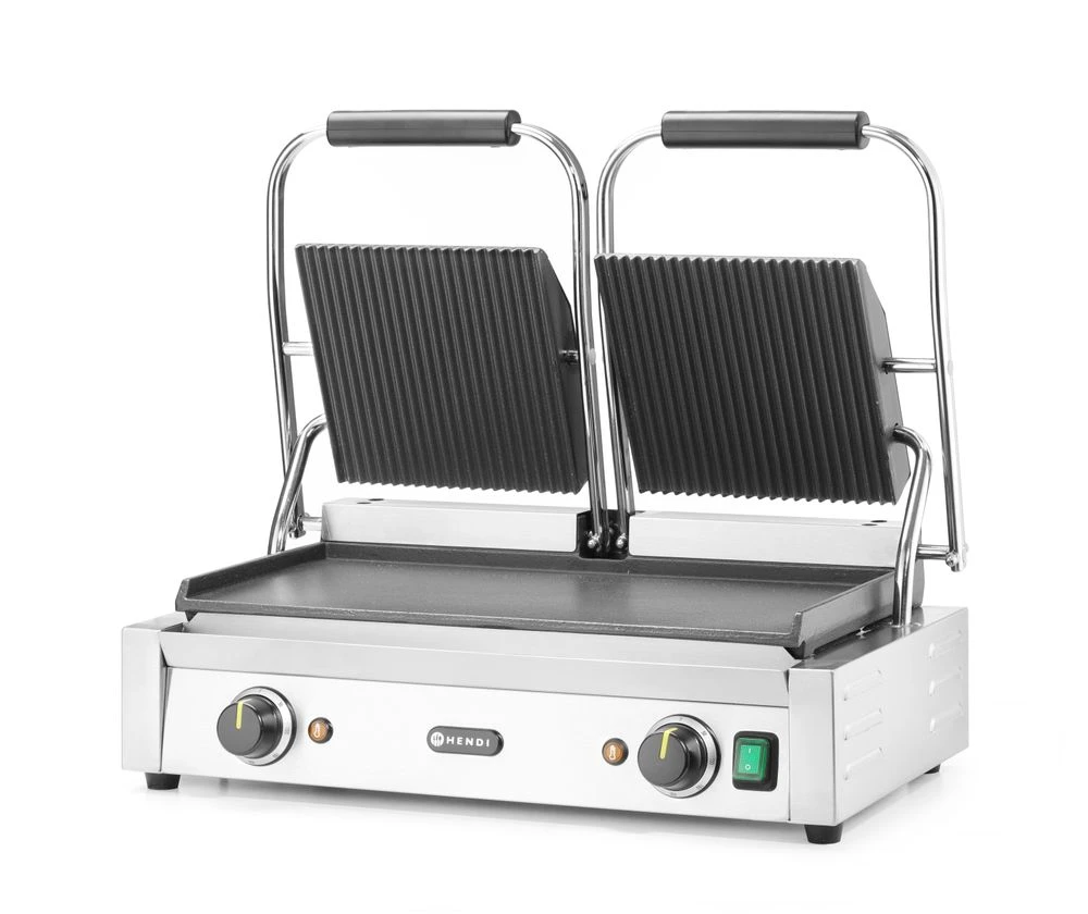 Hendi Doppel-Kontaktgrill Metall 263808 by Hendi color Svart