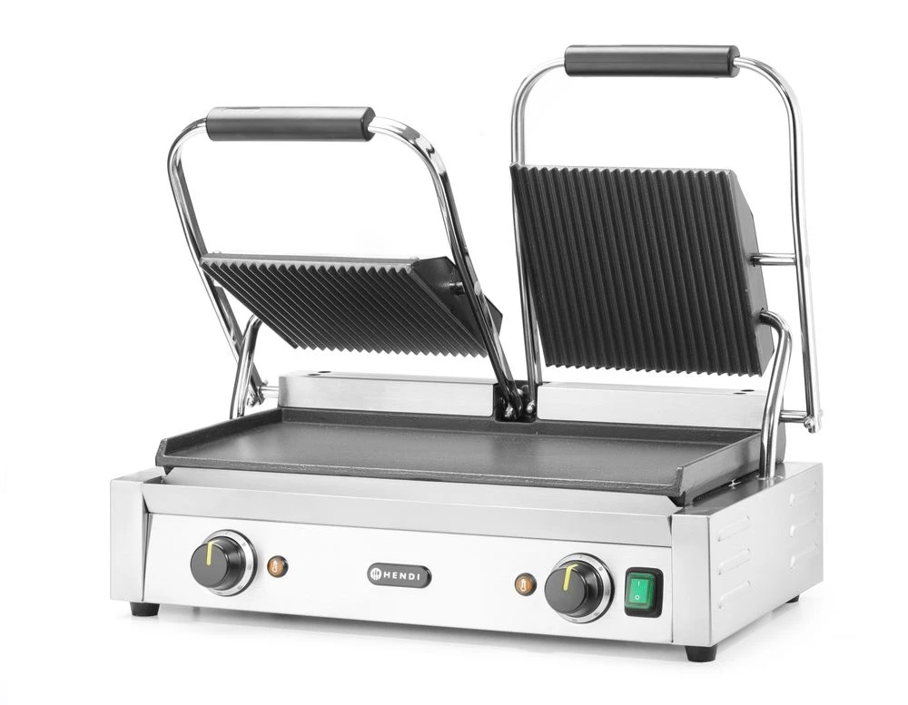 Hendi Doppel-Kontaktgrill Metall 263808 by Hendi color Svart