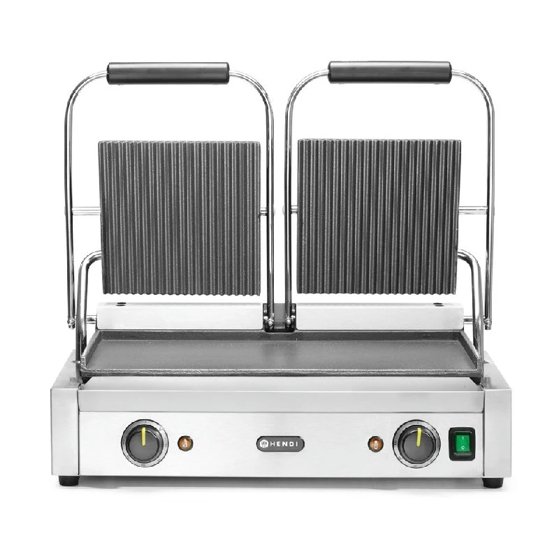 Hendi Doppel-Kontaktgrill Metall 263808 by Hendi color Svart