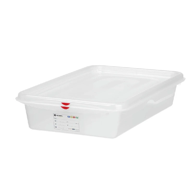 Hendi GN 2/3 Behälter aus Polypropylen Transparent 873298 by Hendi color Svart