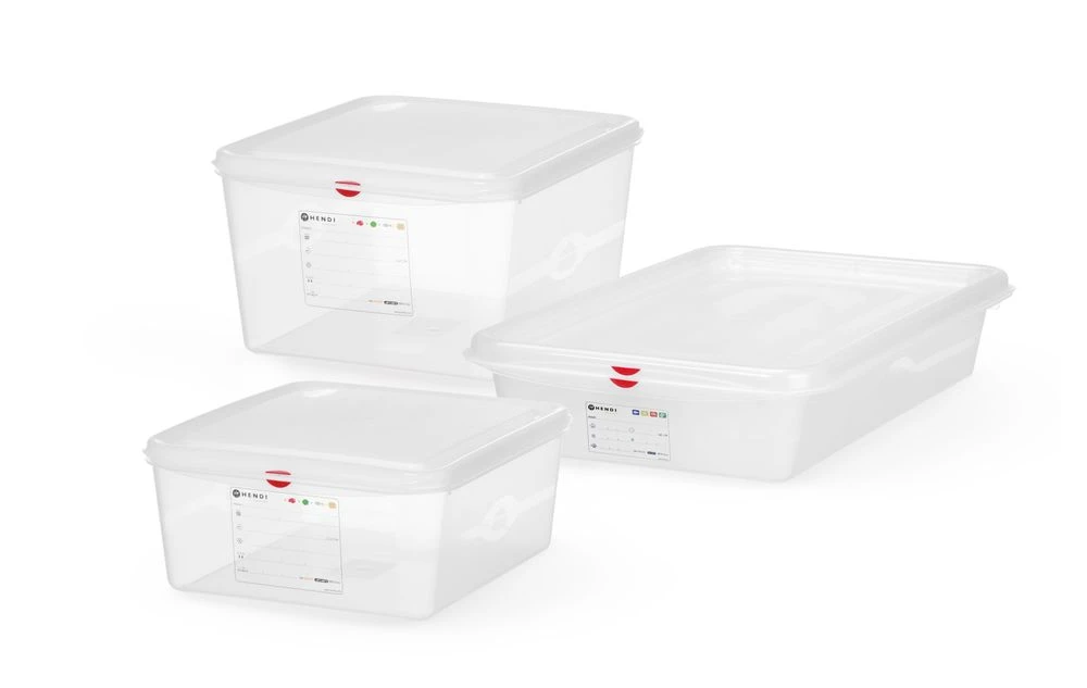 Hendi GN 2/3 Behälter aus Polypropylen Transparent 873298 by Hendi color Svart