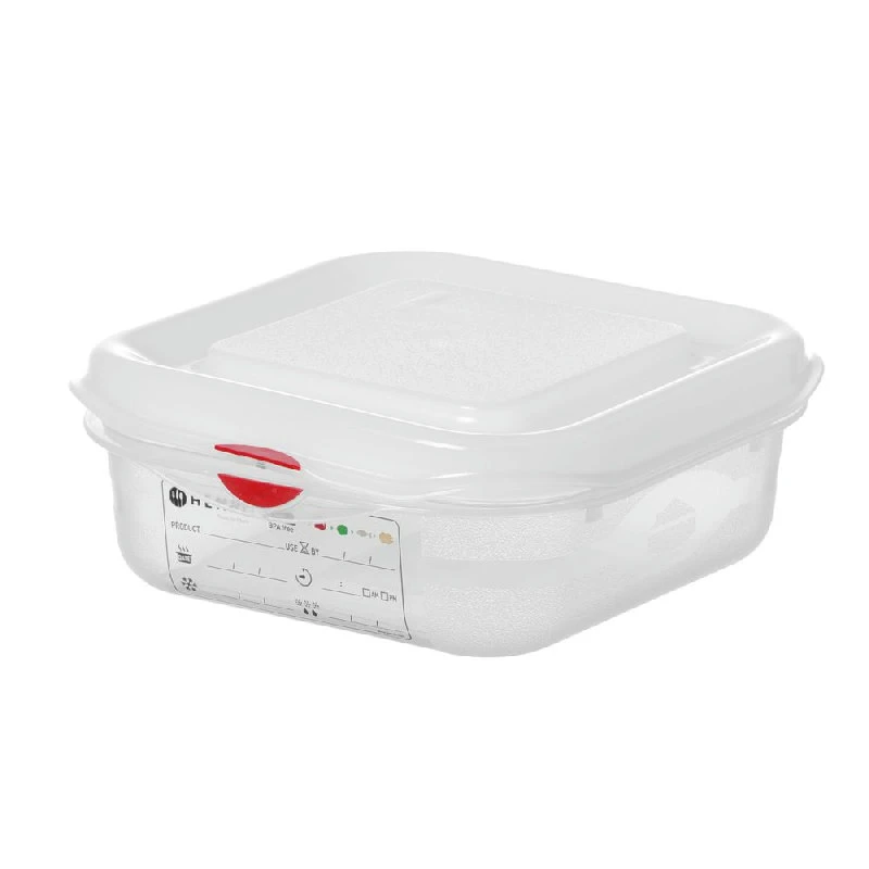 Hendi GN 1/6 Behälter Polypropylen Transparent 1,5L 873151 by Hendi color Svart