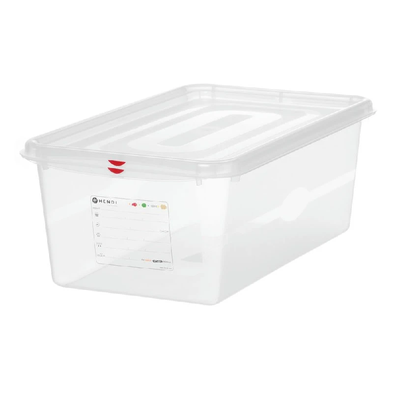 Hendi GN 1/1 Behälter Polypropylen Transparent 200 mm 873366 by Hendi color Svart