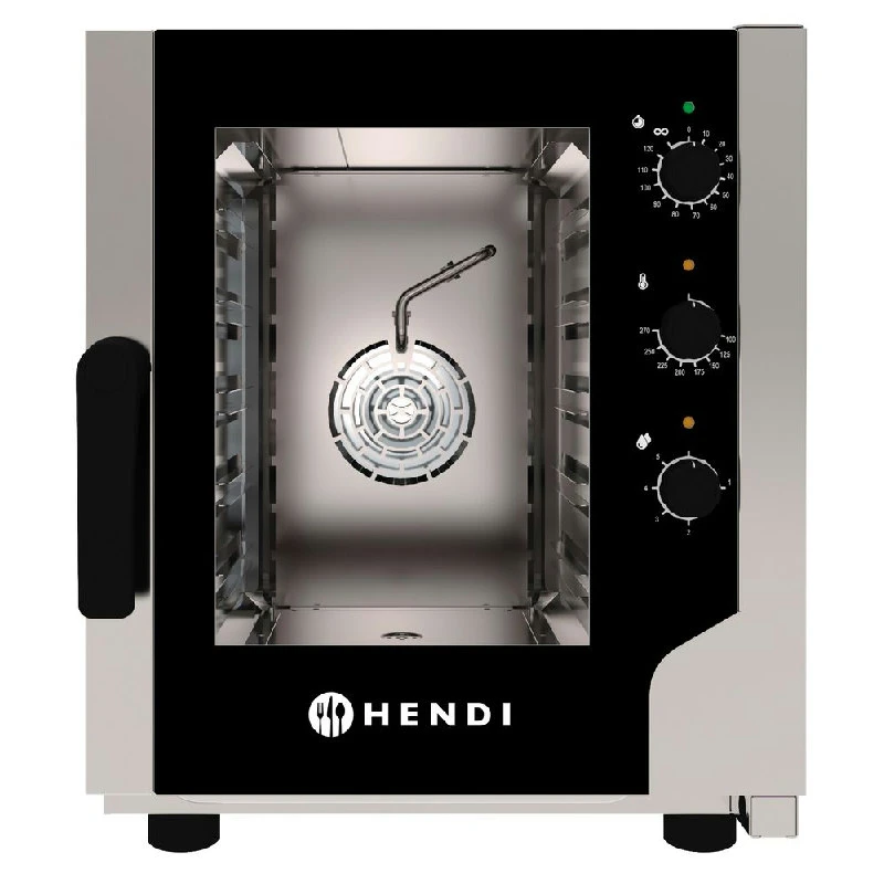 Hendi Snack Heißluftofen mit Dampffunktion 5x GN 2/3 219911 by Hendi color Svart