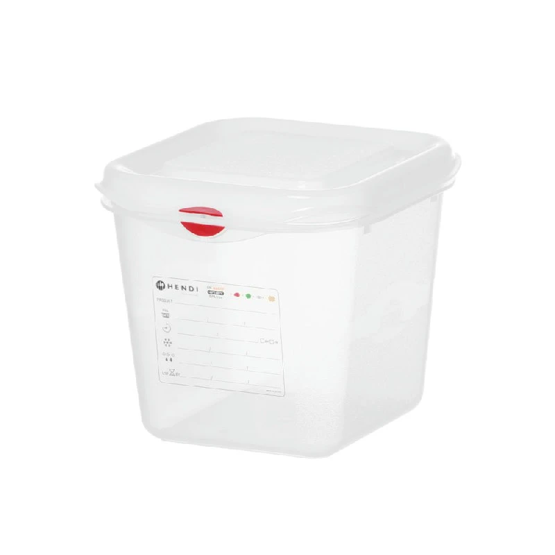 Hendi GN 1/6 Behälter Polypropylen Transparent 100 mm 873175 by Hendi color Svart