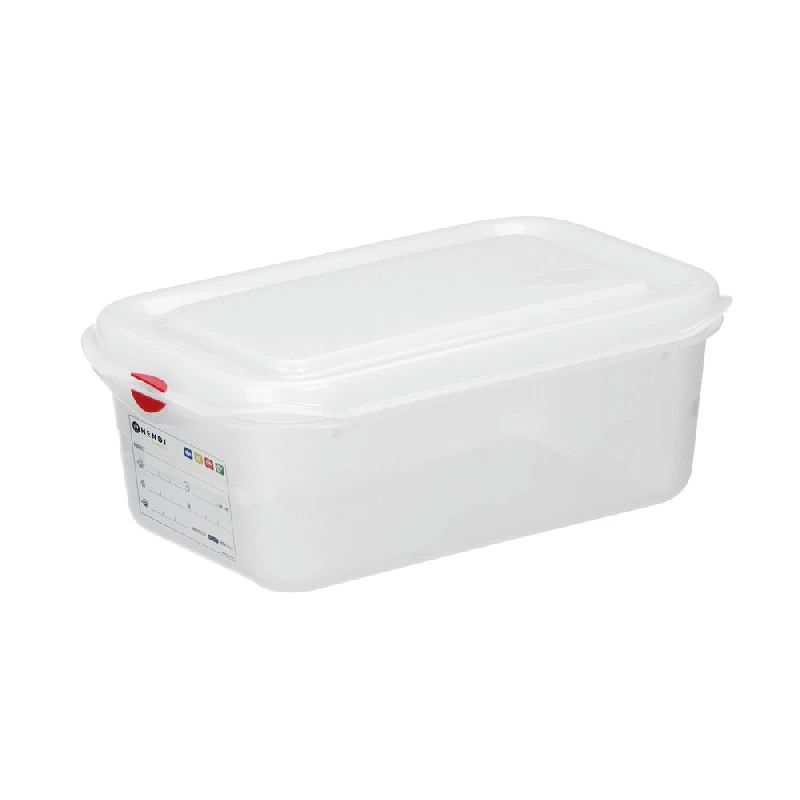 Hendi GN 1/4 Behälter Polypropylen Transparent 1 Stk. 873199 by Hendi color Svart