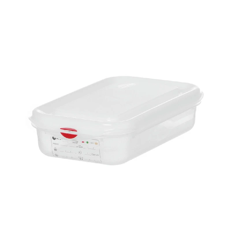 Hendi GN 1/4 GN-Behälter Polypropylen Kunststoff Transparent 873182 by Hendi color Svart