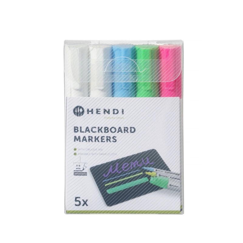 Hendi Kreidemarker 6 mm Schwarz 8er-Pack 664209 by Hendi color Svart