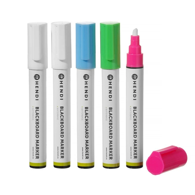 Hendi Kreidemarker 6 mm Schwarz 8er-Pack 664209 by Hendi color Svart