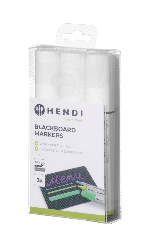 Hendi Kreidemarker 15 mm breite Spitze 664223 by Hendi color Svart