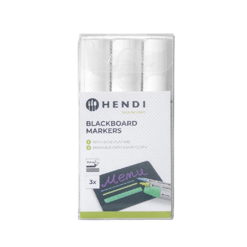 Hendi Kreidemarker 15 mm breite Spitze 664223 by Hendi color Svart