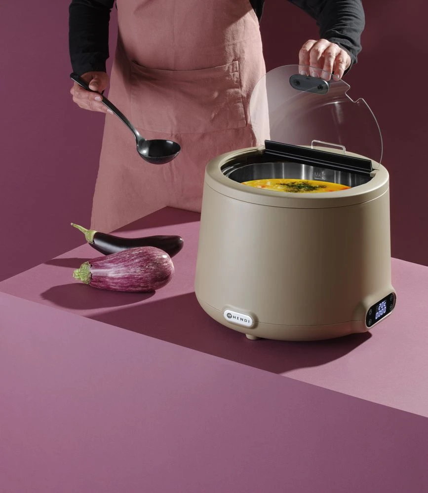 Hendi UNIQ Suppenstation Beige 8 L 860557 by Hendi color Svart
