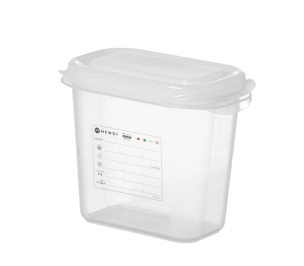Hendi GN 1/9 Behälter Polypropylen Transparent 873144 by Hendi color Svart