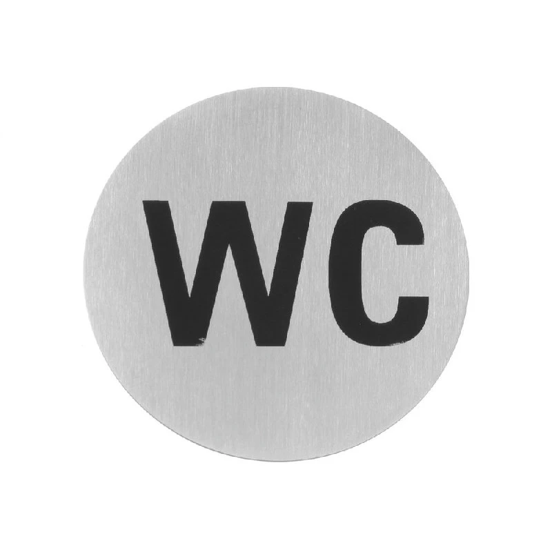 Hendi Türschild aus Metall ⌀75 mm 663622 by Hendi color Svart