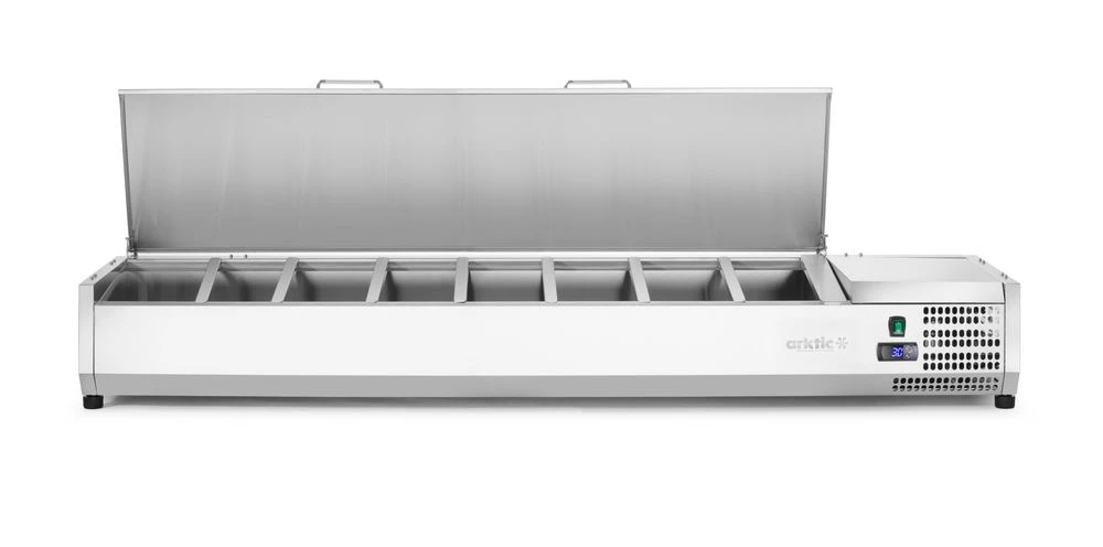 Hendi Aufsatzkühlvitrine GN 1/3 Edelstahl 233986 by Hendi color Svart