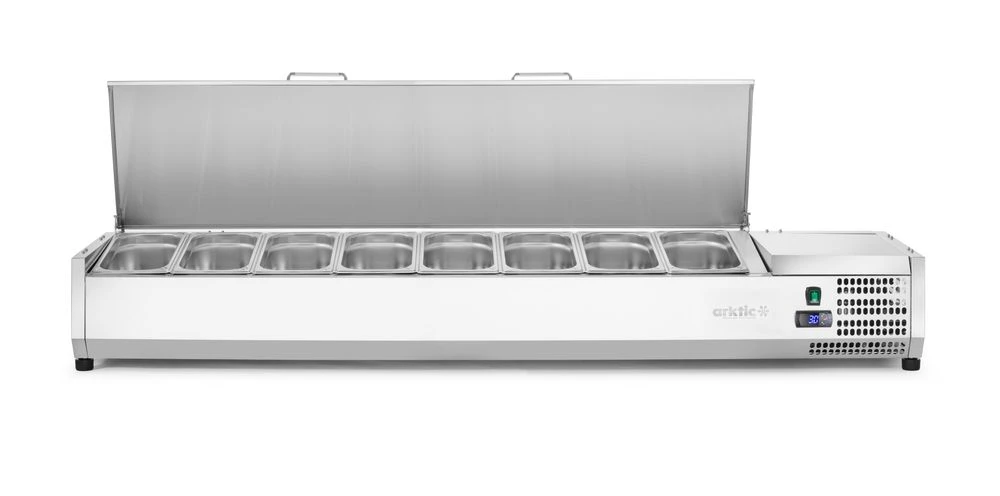 Hendi Aufsatzkühlvitrine GN 1/3 Edelstahl 233986 by Hendi color Svart